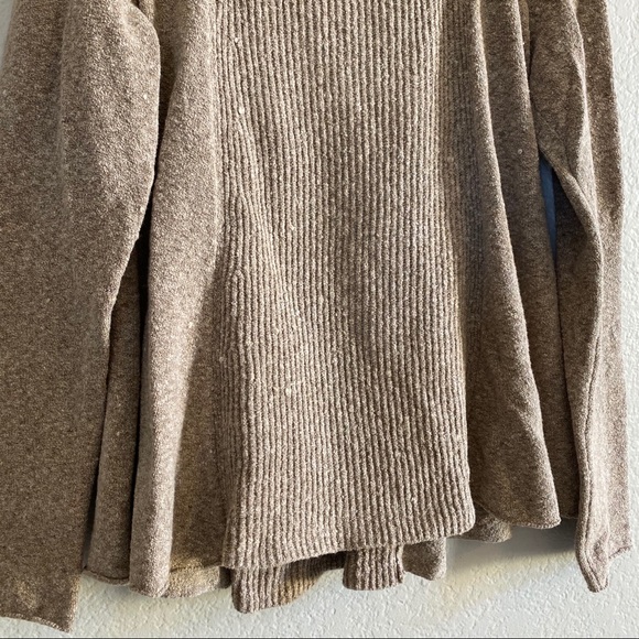Free People Taupe Knit Peplum Comfy Sweater - Picture 3 of 8